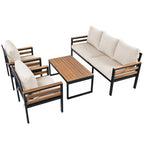 Set divano da esterno 4 pezzi