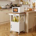 Carrello da Cucina in Legno con Cassetti