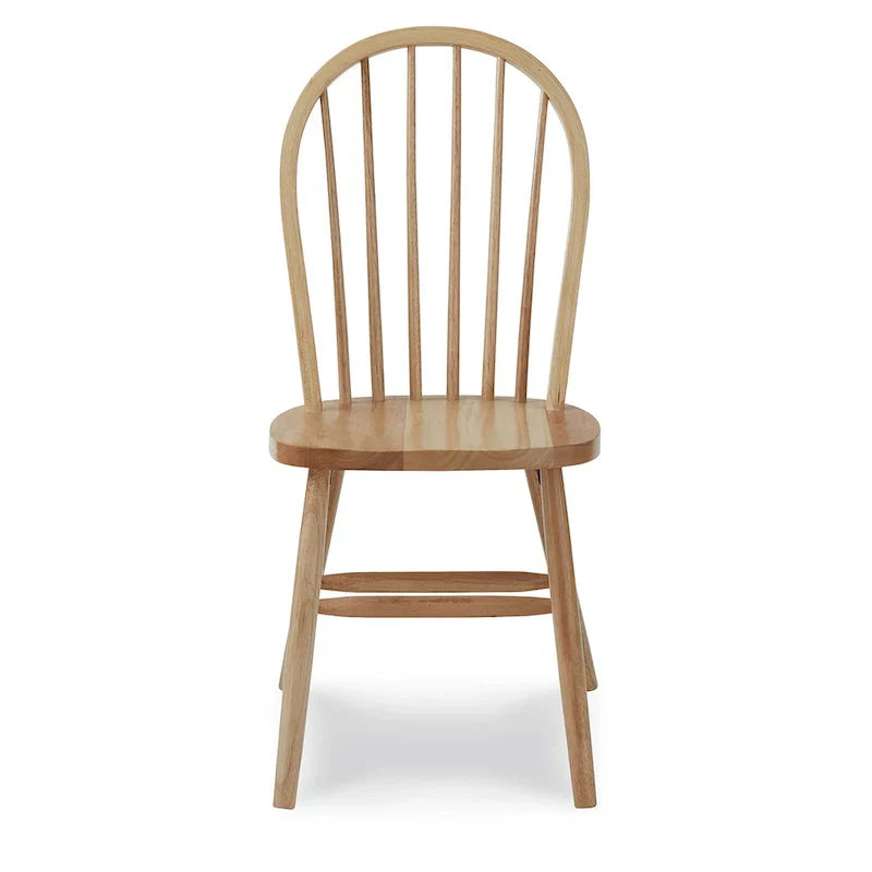International Concepts Solid Wood Windsor Spindle Back Dining Chair