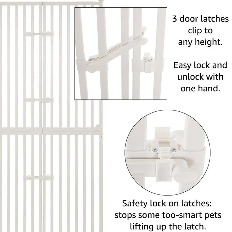 unipaws Cancelletto per Gatti Extra Alto 74 pollici con serrature per porte