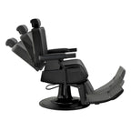 JAXSON Heavy Duty Barber Chair Reclining Hydraulic Barbershop Chair, Black Frame