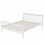 Letto a soppalco in legno per due persone con scale, sponde alte e scaletta