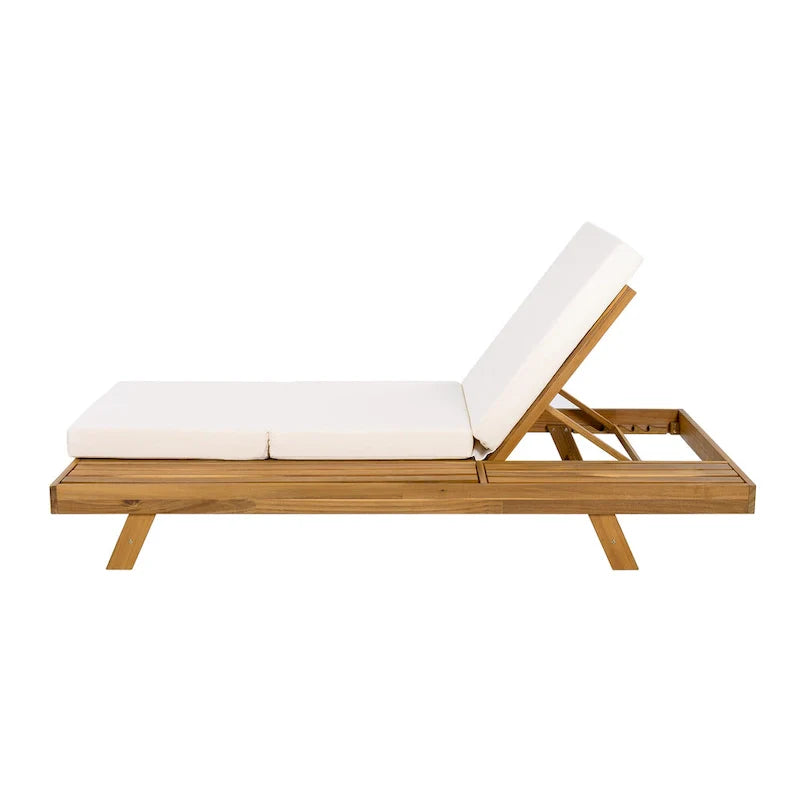 Christopher Knight Home - Set di 2 Chaise Lounge da Esterno in Acacia Michael
