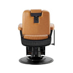 Poltrona da barbiere SHERMAN Heavy Duty, reclinabile, colore cammello