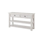 The Gray Barn Downington Consolle da Divano in Legno Massello a 2 Cassetti