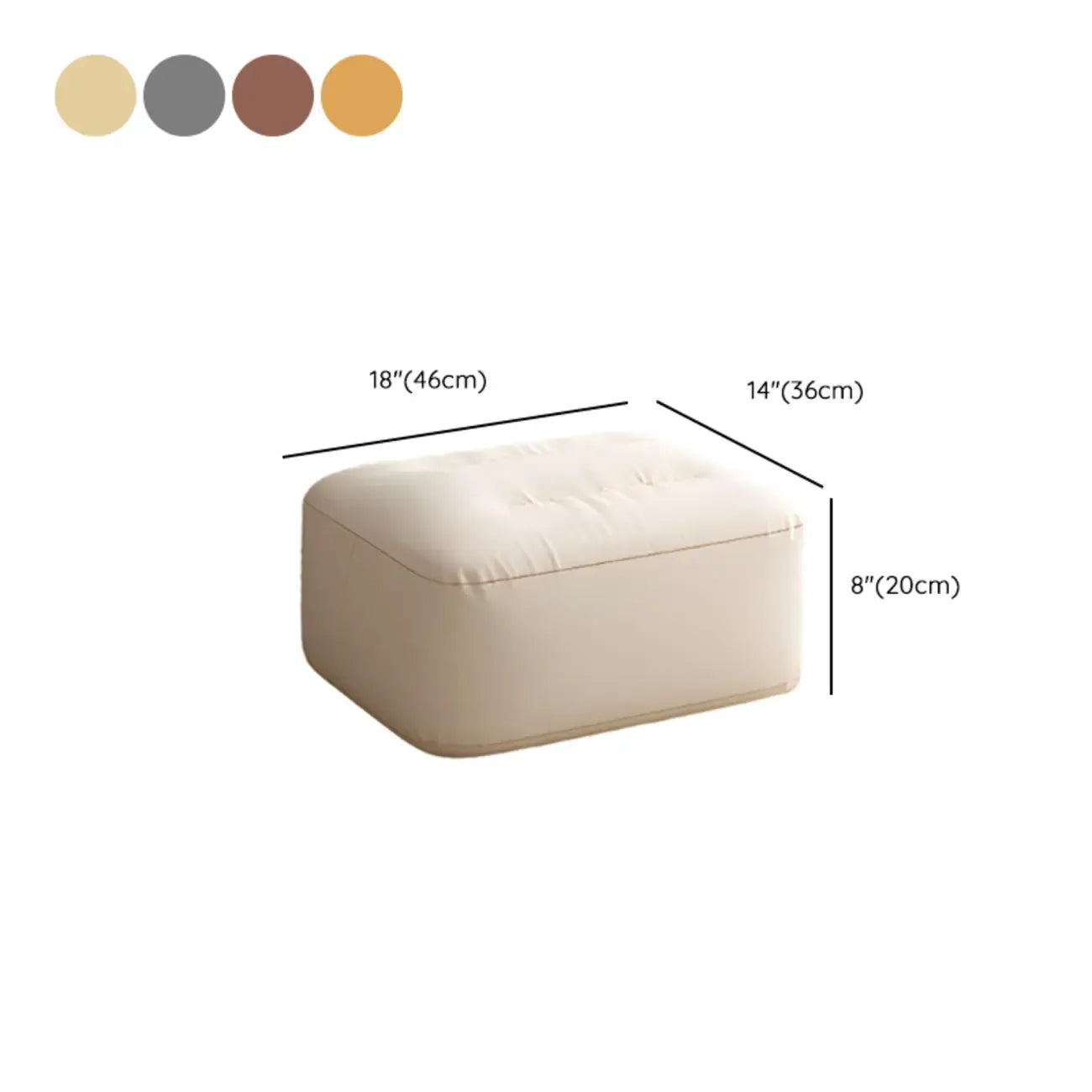 Sedia a dondolo scandinava imbottita con pouf opzionale