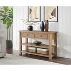 The Gray Barn Downington Consolle da Divano in Legno Massello a 2 Cassetti