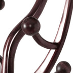 Appendiabiti da terra "ramo d'albero" in legno di gomma con 8 ganci - 24,5L x 70,87H