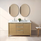 Mobile da Bagno Vanity Art con Lavabo in Ceramica e Top in Marmo Ricomposto
