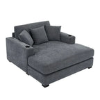 Chaise longue oversize a tre misure con cuscini