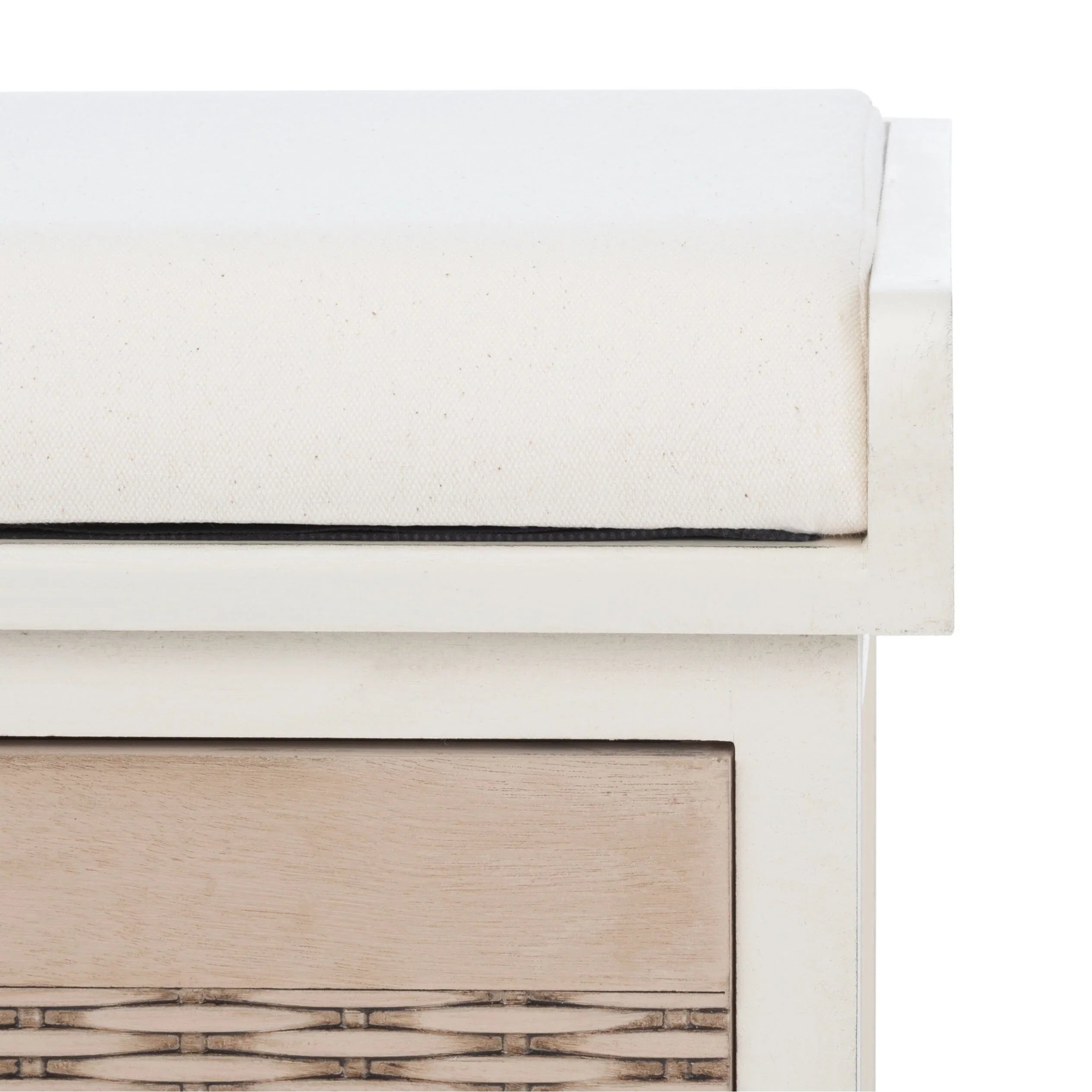 SAFAVIEH Fiorello Panca Contenitore a 3 Cassetti con Cuscino - 47,3 L x 15 P x 19 A - 47Lx15Px19A