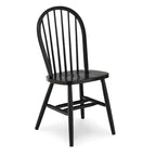 International Concepts Solid Wood Windsor Spindle Back Dining Chair