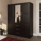 Palace Imports Armadio a 3 ante Cosmo 100% legno massello con ante in legno massello o a specchio