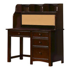 Scrivania per computer Romeo Transitional da 48 pollici in legno massello con 4 cassetti di Furniture of America