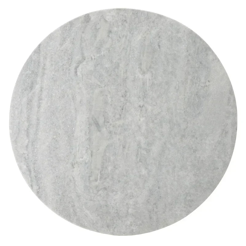 Tavolino d'appoggio rotondo alto in marmo Ghicu di SAFAVIEH Couture - 55,8 cm L x 53,3 cm P x 61 cm A - 53,3x53,3x61 cm