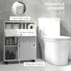 Mobiletto per bagno piccolo con foro per carta