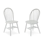 International Concepts Solid Wood Windsor Spindle Back Dining Chair