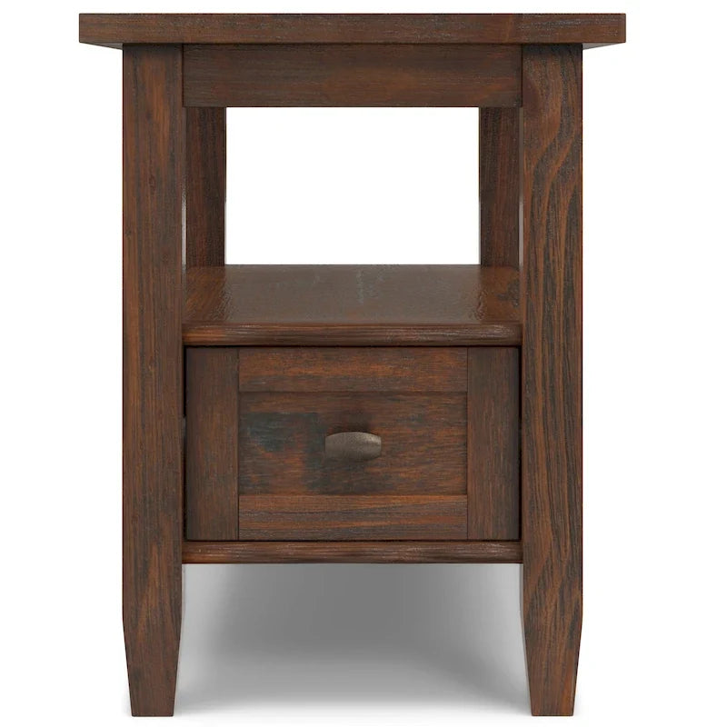 WYNDENHALL Norfolk TAVOLINO LATERALE STRETTO RETTANGOLARE TRADIZIONALE IN LEGNO MASSELLO, LARGHEZZA 14 POLLICI - 14 pollici di larghezza