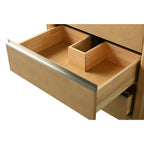 Mobile da Bagno Vanity Art con Lavabo in Ceramica e Top in Marmo Ricomposto