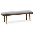 Panca da pranzo imbottita Signature Design by Ashley Lyncott Grigio/Marrone 59 - 59,25 L x 15,13 P x 19,75 A