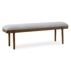 Panca da pranzo imbottita Signature Design by Ashley Lyncott Grigio/Marrone 59 - 59,25 L x 15,13 P x 19,75 A