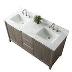 Mobile da Bagno Vanity Art con Lavabo in Ceramica e Top in Marmo Ricomposto