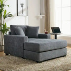 Chaise longue oversize a tre misure con cuscini