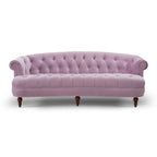 La Rosa 84 Mid-Century Modern Velvet Upholstered Chesterfield Tufted Sofa