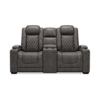 Divanetto reclinabile elettrico Signature Design by Ashley HyllMont grigio con consolle - 71.75 L x 39 P x 44 A