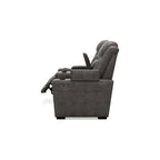 Divanetto reclinabile elettrico Signature Design by Ashley HyllMont grigio con consolle - 71.75 L x 39 P x 44 A