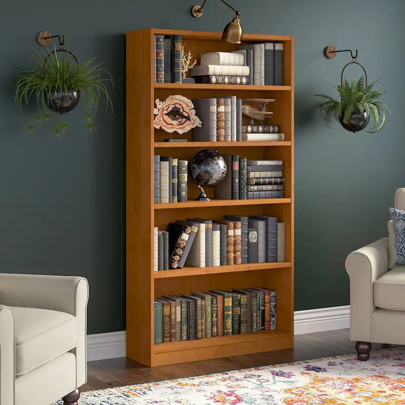 Libreria a 5 ripiani alta universale di Bush Furniture