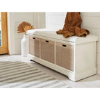 SAFAVIEH Fiorello Panca Contenitore a 3 Cassetti con Cuscino - 47,3 L x 15 P x 19 A - 47Lx15Px19A