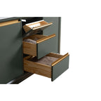 Mobile da Bagno Vanity Art con Lavabo in Ceramica e Top in Marmo Ricomposto