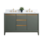Mobile da Bagno Vanity Art con Lavabo in Ceramica e Top in Marmo Ricomposto