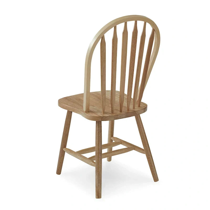Sedia da pranzo in legno massello Windsor Arrowback
