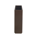 Vaso/fioriera metallica pesante per piante da esterno, fioriera in metallo lunga e alta 38Lx10Px30A pollici - 38x30x10