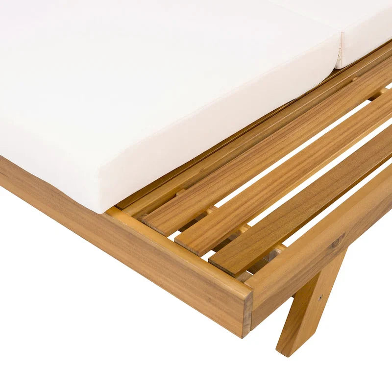 Christopher Knight Home - Set di 2 Chaise Lounge da Esterno in Acacia Michael