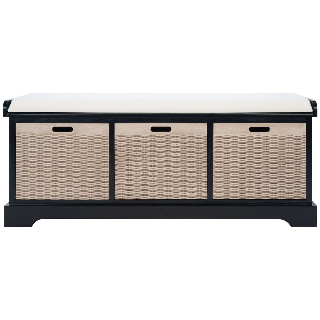 SAFAVIEH Fiorello Panca Contenitore a 3 Cassetti con Cuscino - 47,3 L x 15 P x 19 A - 47Lx15Px19A