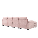 Divano componibile Cloud per soggiorno, divano a U moderno in ciniglia/bouclé, comodo divano letto modulare con doppia chaise longue