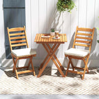 Patiojoy Set Bistro Pieghevole 3 Pezzi con Cuscini Rimovibili - Vedi Dettagli