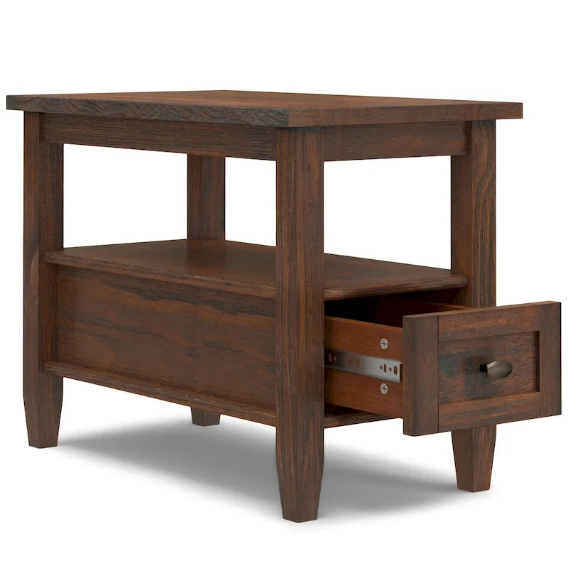 WYNDENHALL Norfolk TAVOLINO LATERALE STRETTO RETTANGOLARE TRADIZIONALE IN LEGNO MASSELLO, LARGHEZZA 14 POLLICI - 14 pollici di larghezza