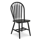 Sedia da pranzo in legno massello Windsor Arrowback