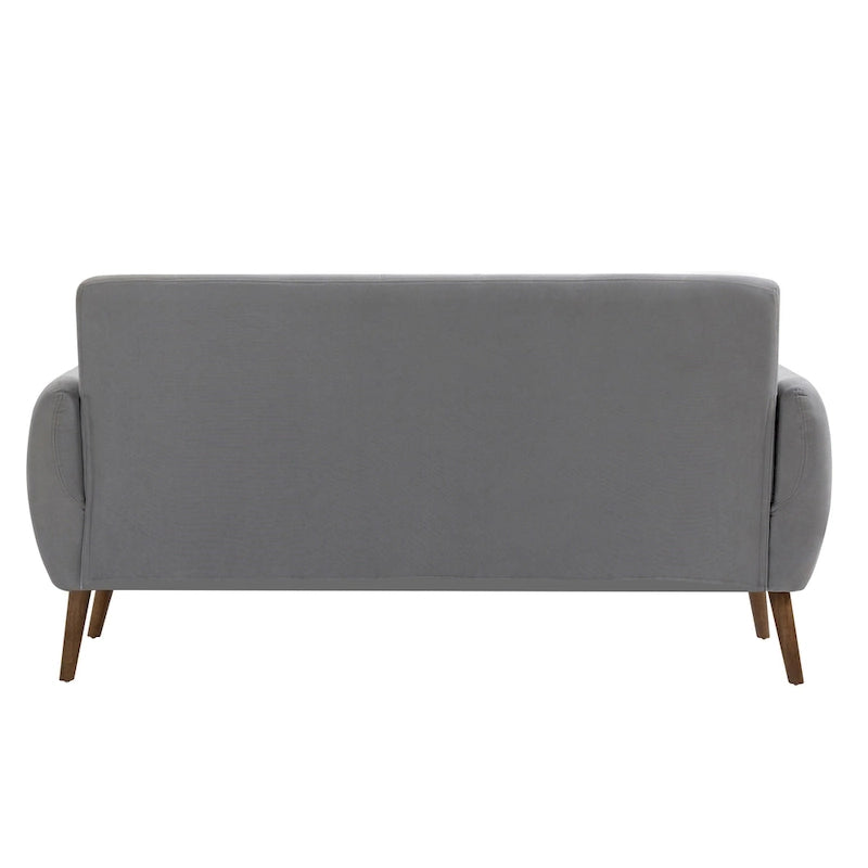 Rya Divanetto Piccolo Sofà, Tessuto, Legno di caucciù
