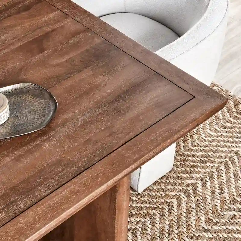 Tavolo da pranzo Selena 84 in legno di mango tinta Umber - 84Lx40Px30A