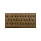 Pouf Draper marrone chiaro con bottoni a trapuntatura profonda