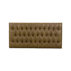 Pouf Draper marrone chiaro con bottoni a trapuntatura profonda