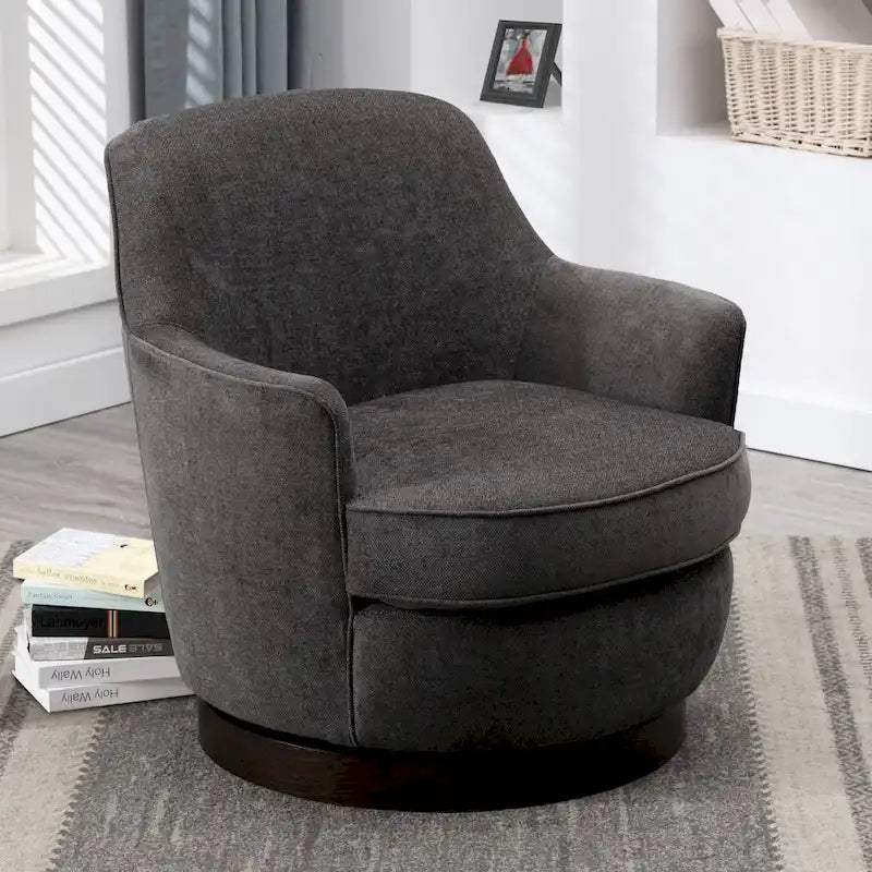 Rosedale Wood-based Swiveling Accent Chair by Greyson Living