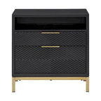 Comodino a 2 cassetti alto Elea 26 di iNSPIRE Q Bold