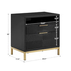 Comodino a 2 cassetti alto Elea 26 di iNSPIRE Q Bold