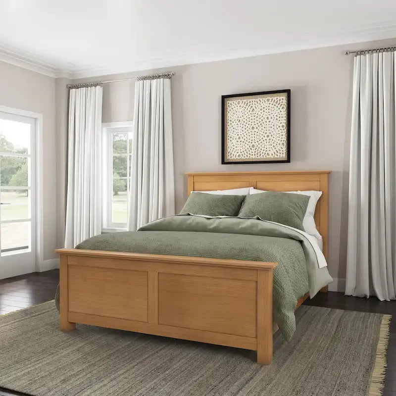 Letto matrimoniale in legno rovere marrone Homestyles Oak Park